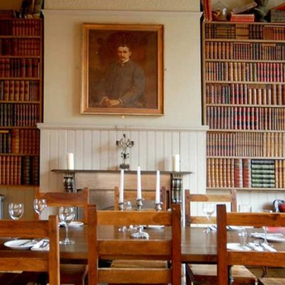 English pub cotswolds faux bookcases