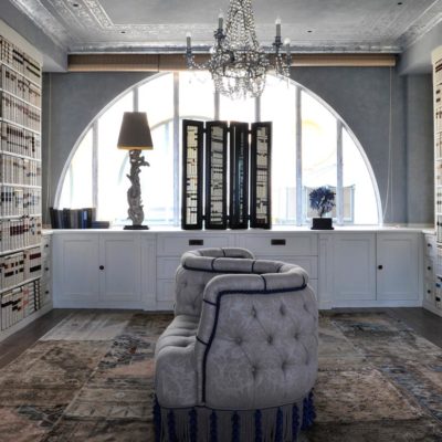 Faux bookcases private residence france