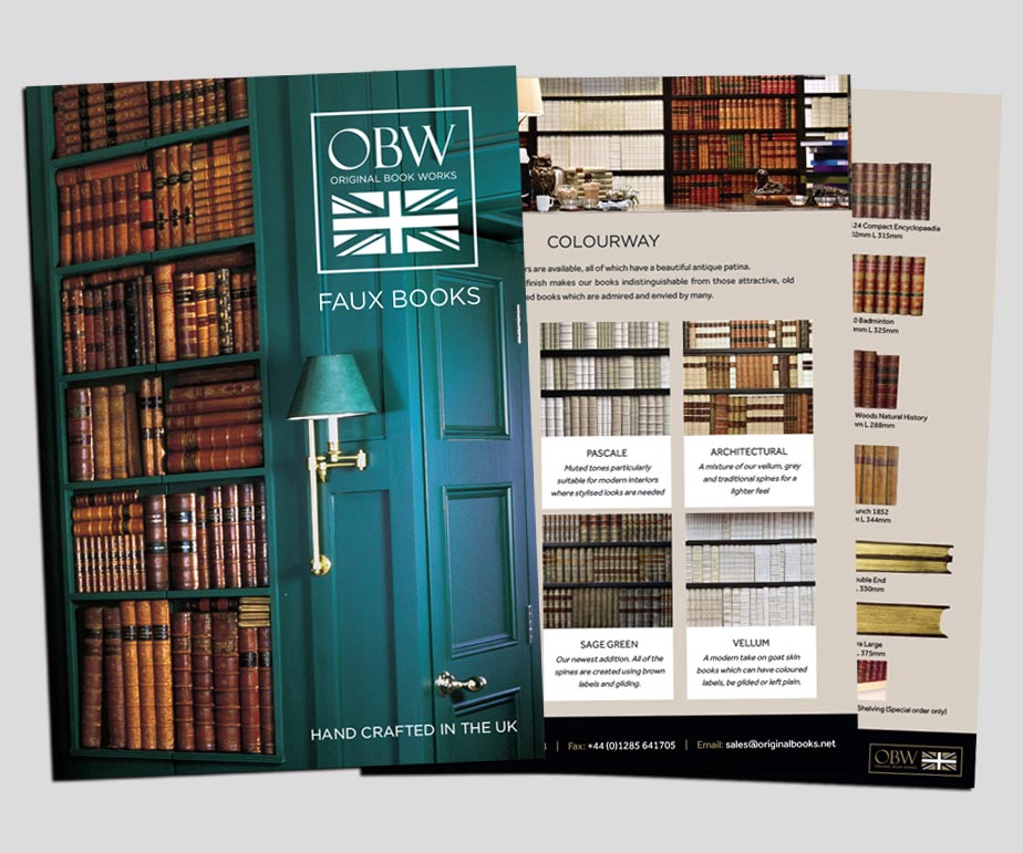 Faux books Brochure